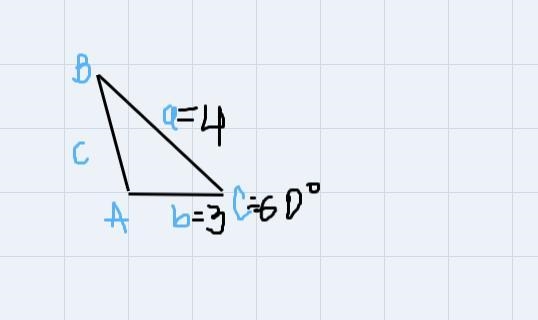 Solve for the remaining angles and side of the triangle described below. Round to-example-1