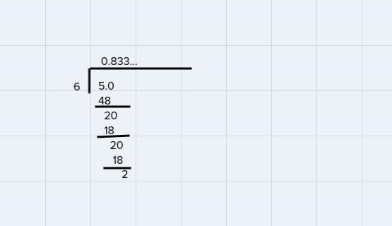 Does 5/6 3/12 1/118/18 the fraction terminates or repeats d.-example-1