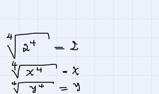 Simplify by taking the 4th root of the following (160x^7 * y^9)-example-3