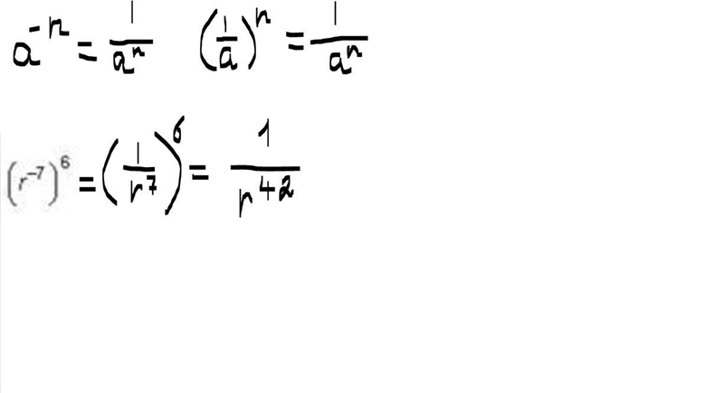 Which expression is equivalent to (r^-7)^6?-example-1