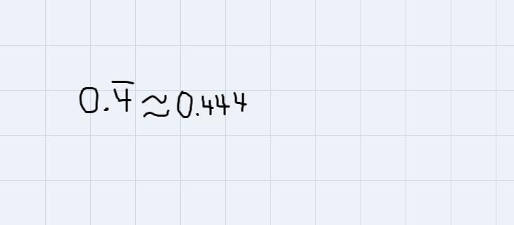 How are the numbers 0.444 and 0.4 the same How are they different?-example-2