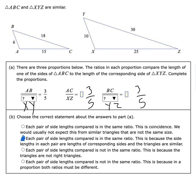 See image below. Answer both a and b correctly to get crowned. The options under the-example-1