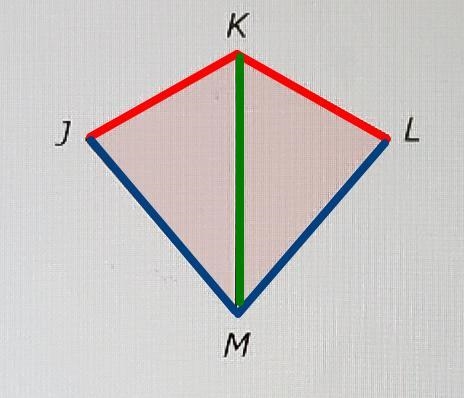 In the diagram, JK ZK, and IM M. K J M Why is AJKM BALKM? O A. Side-Angle-Side B. Angle-example-3