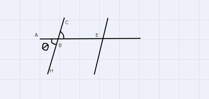 20.Which statement is true?BA. ZABH and ZCBE are alternate interior angles.B. ZCBE-example-1