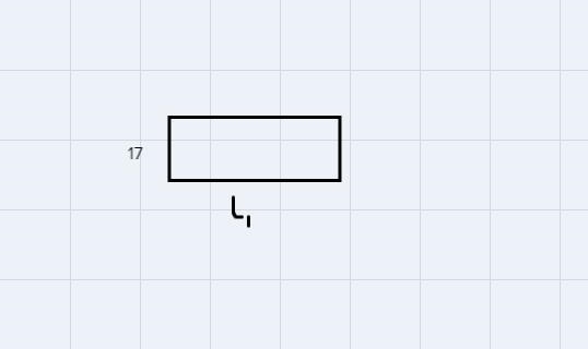 The width of a rectangle is 17 yards. Let W be width, L be length, and P be perimeter-example-1