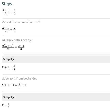 How do I solve problems like this? X + 1/2 = 4/6-example-1