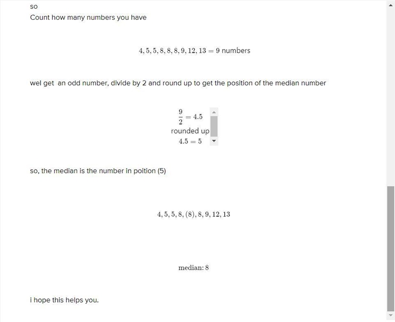 Whats the median number of points & sort the data from least to greatest-example-2