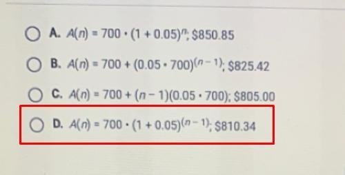 Which explicit formula can be used to find the account's balance at the beginning-example-1