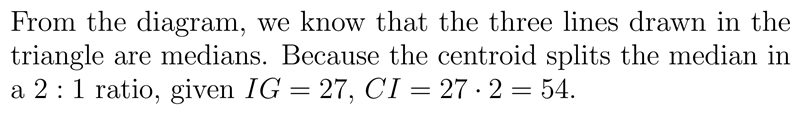 If IG = 27, find CI.-example-1