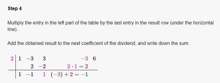 Divide the following polynomial using synthetic division, then place the answer in-example-4