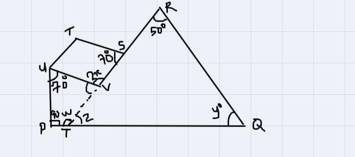 In diagram 2, STUV is a rhombus and RSV is a straight line.Calculate the value of-example-1