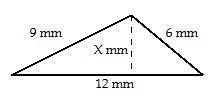 Find the height of the triangle by applying formulas for the area of a triangle and-example-1