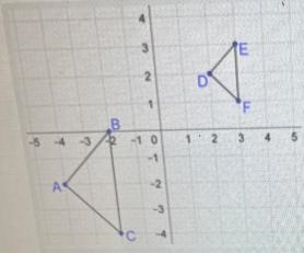 In the similaritytransformation of AABCto ADFE, AABC was dilated bya scale factor-example-1