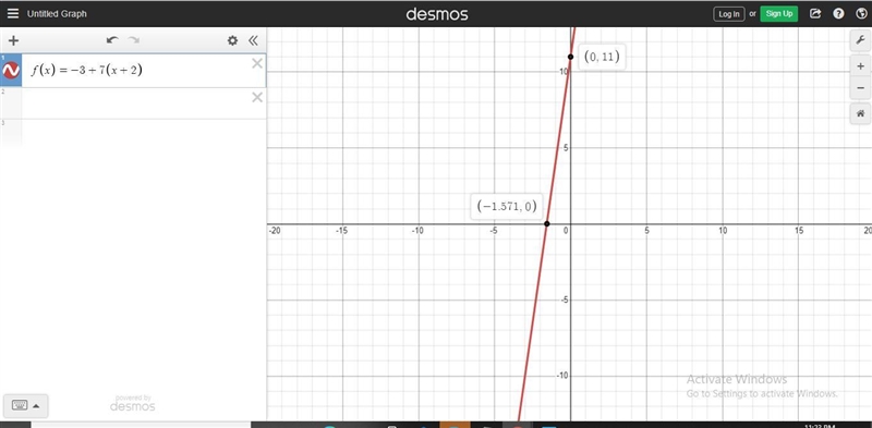 The functions are written in plot slope form state a point on the graph and the slope-example-1