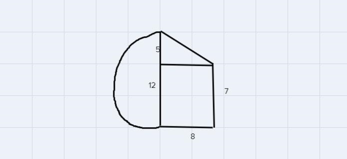 Find the area of the given figure to the nearest hundredth as needed.-example-2