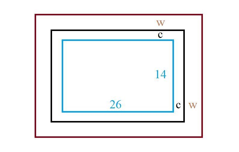 Carlita has a swimming pool in her backyard that is rectangular with a length of 26 feet-example-1