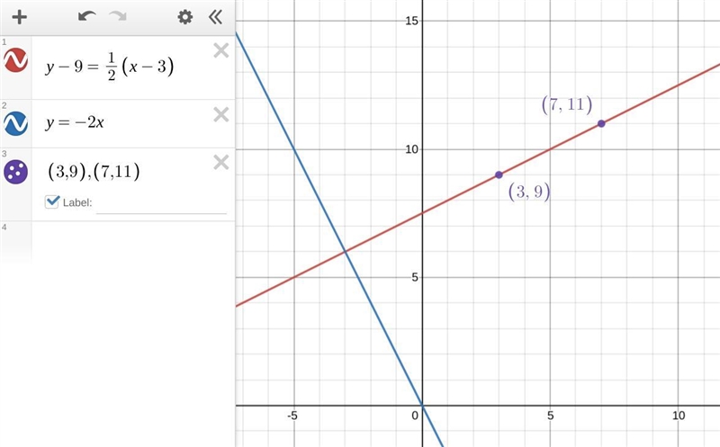 3. A line segment whose endpoints are (3,9) and (7,k) is perpendicular to a line whose-example-1