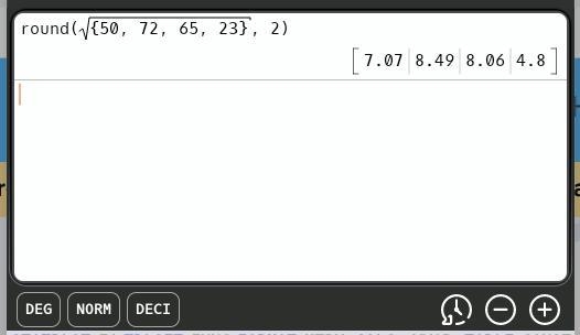 What does it mean to determine the two positive integers that each value is between-example-1