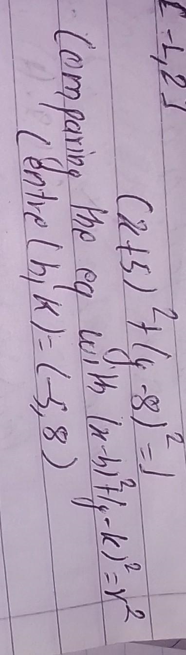 Question 11 of 25 What is the center of the circle given by the equation (x+ 5)^2 + (y-example-1