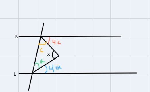 Solve for x. given that:k || l respectively and m(-example-1