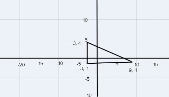 Question 29 of 40What is the length of the longest side of a triangle that has vertices-example-1