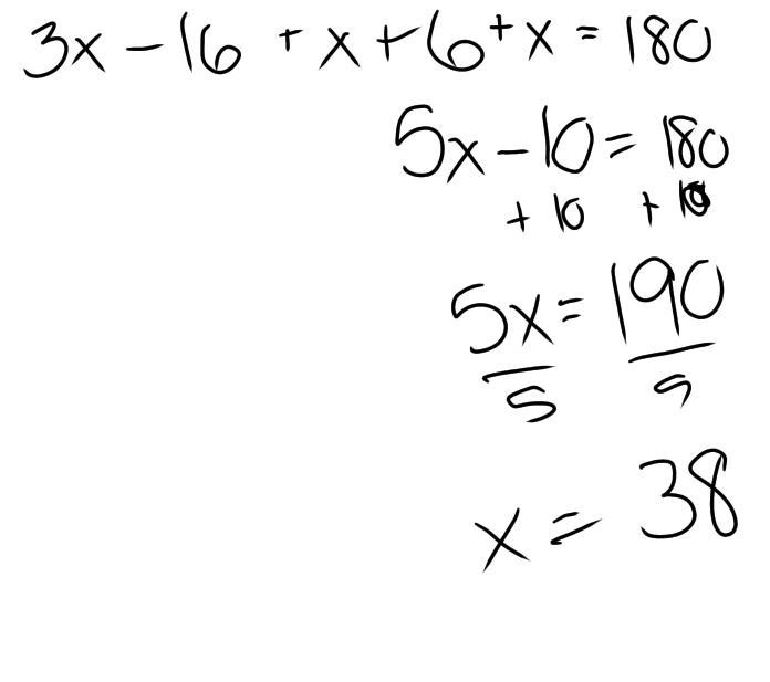 What is the value of x? C 5 C42 (+6) (3-16) 22 38-example-1