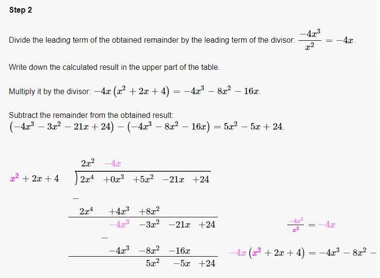 How would I use polynomial division to write the rational expression as a polynomial-example-2