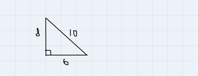 4. Given the following lengths, determine if the shape is a RIGHT triangle:10, 6, 8 ((2 points-example-1