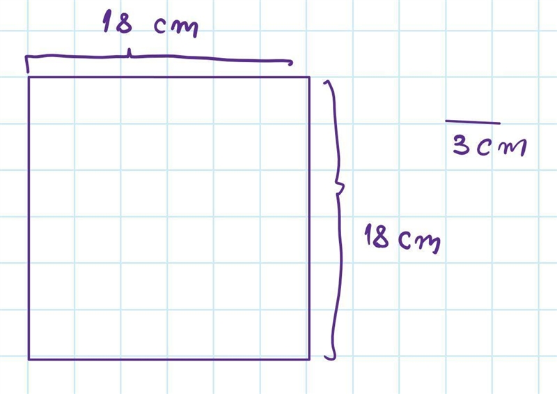 The figure below was made with a scale of 1 unit = 9 cm.Draw the figure with a new-example-2