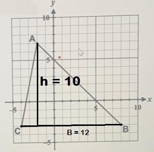 If side BC serves as the base, state the lengthof the height and the base and the-example-1