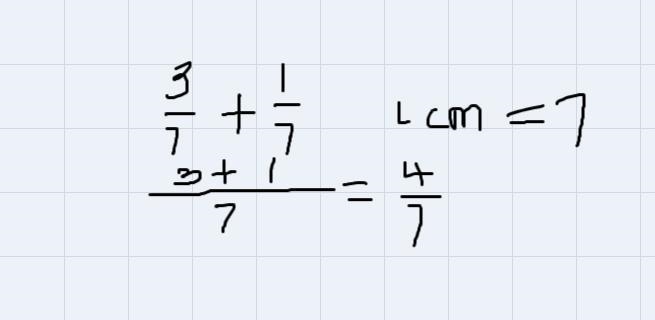 when adding fractions, if the bottom is the same. you dont add those. they stay the-example-1