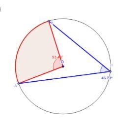 An angle is inscribed in the circle, as shown. The degree measuresof three arcs are-example-2