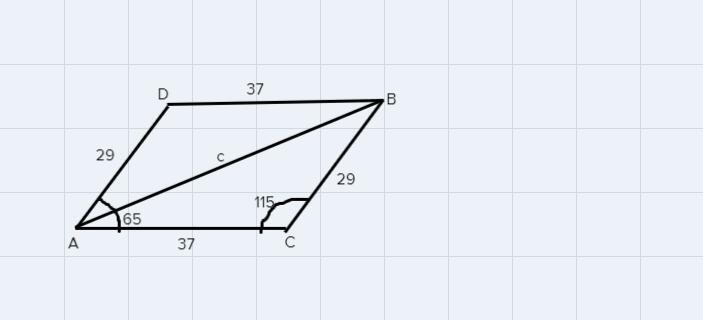 TRIGONOMETRY Find the length of c round to the nearest tenth-example-2