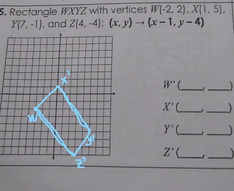 Label each figure and it's image under the given translation. give the new coordinates-example-1