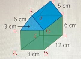 SellusFind the surface area of the composite figure.5 cm5 cm3 cm6 cm12 cm8 cmSA=[ ? ] cm-example-1