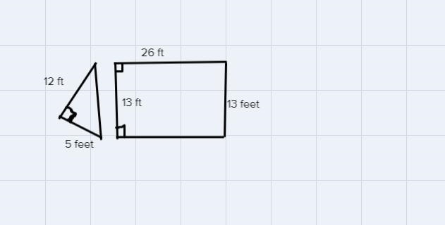 look at the Pentagonal figure with the dimensions shown in the diagram what is area-example-1