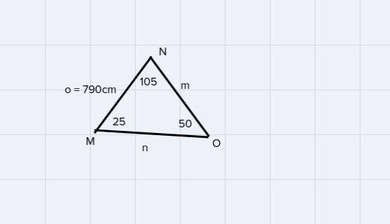 In ∆MNO , o = 790cm. < O=50° and-example-1