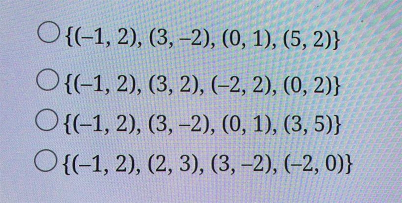 Hi I need help with this review question.Which set of ordered pairs in the form of-example-1