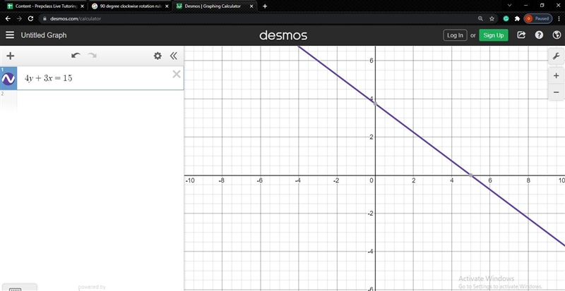 Graph the line that contains the point P and has slope m. Find the point-slope form-example-1