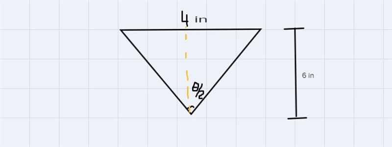 Part CImagine two line segments where each represents a slant height of the cone. The-example-2