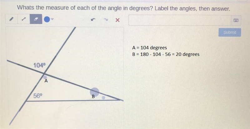 the Missing Angles (plus angle review)<8 of 16Whats the measure of each of the-example-1