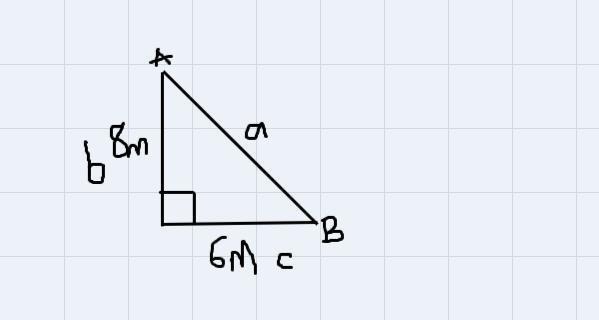 Find the shortest distance from A to B in the diagram below.A. 17 mB. 329−−√ mC. 505−−−√ mD-example-1