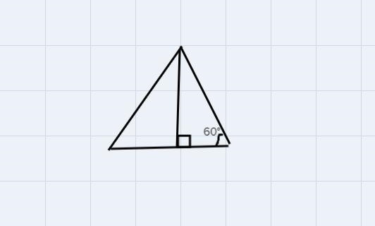 The area of an equilateral triangle is 36√3 cm^2. What is the height of the triangle-example-1