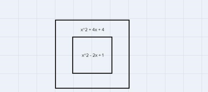 Find expression for the area of each shaded region. Wrote answer in standard form-example-1