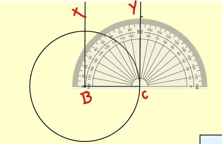 Sketch rectangle ABCD such that BC is the radius of circle BSketch BC and KT such-example-4