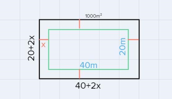 Solve, approximate the answer to the nearest tenth.A rectangular lawn measures 20 m-example-1