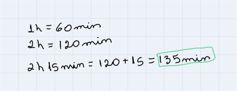 A cinema has movies that last 2 hours 15 minutes, if 5 movies pass and start screening-example-1