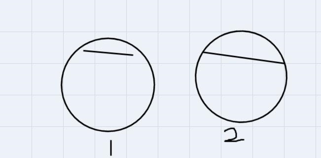 Explain what a chord is and determine if a diameter is or is not a chord. Explain-example-1