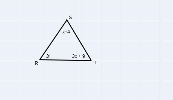 The measures of the angles of Angle RST are given by these expressions. Angle R is-example-1