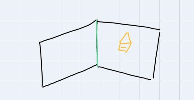 Which term best represents the intersection of two walls next to each other in a room-example-1